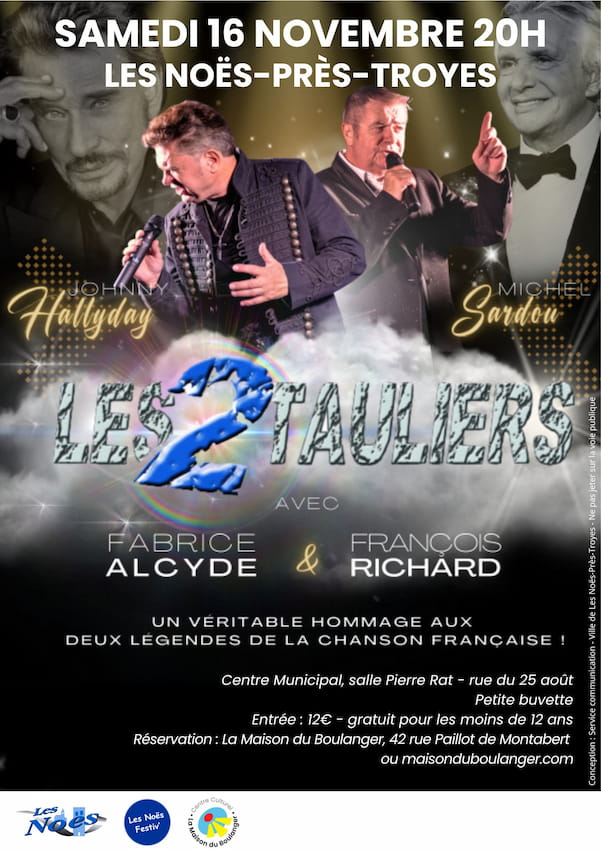 affiche concert les2tauliers novembre 2024 lesnoes