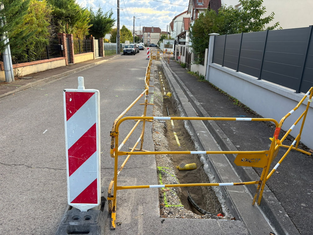 travaux de modernisation du réseau de gaz